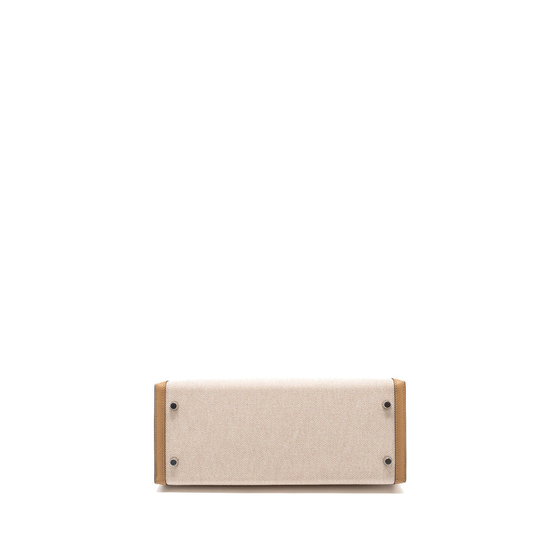 Hermes Kelly 28 Swift/Canvas Chai SHW Stamp U