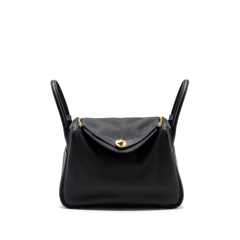 Hermes lindy 30 clemence black GHW stamp D