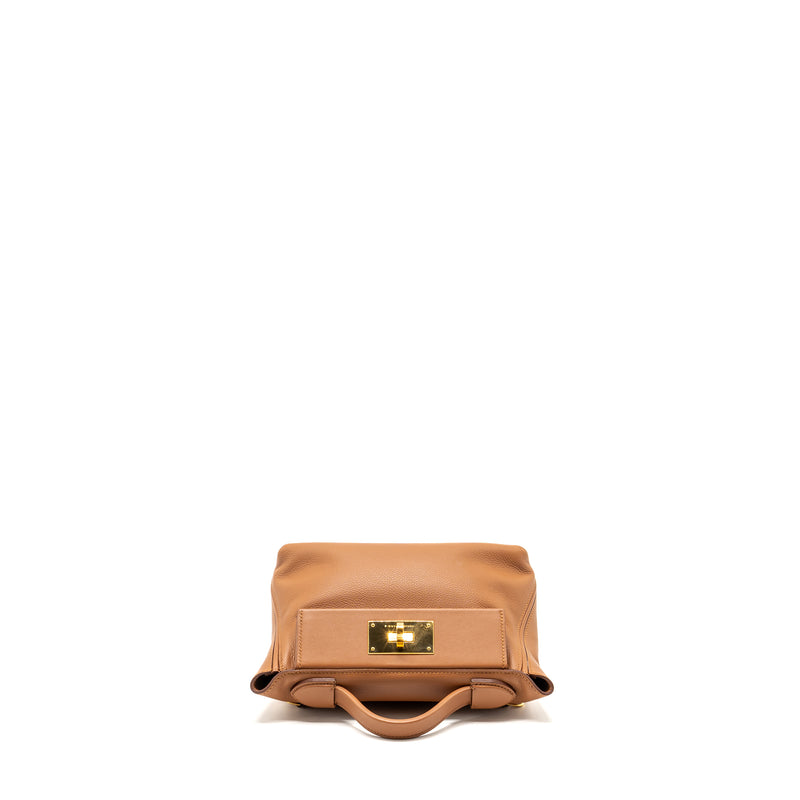 Hermes Mini 24/24 2424-21 bag evercolor / swift gold GHW stamp Z