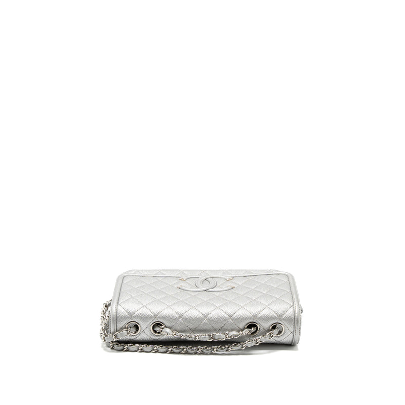 Chanel Filigree Flap Bag Caviar Silver SHW