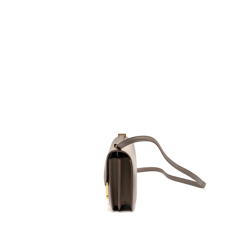 HERMES Mini Constance Epsom Gris Etain GHW Stamp Z