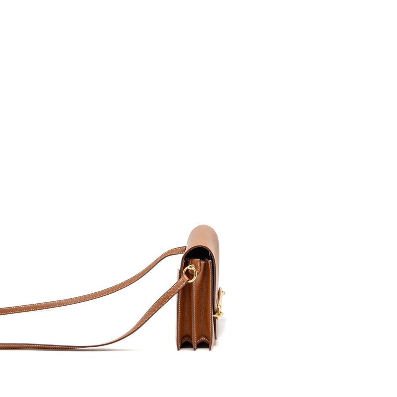 Hermes Mini Roulis Evercolor gold LGHW Stamp Y