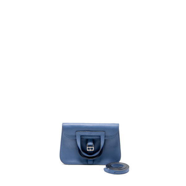 Hermes Mini Halzan 22 Swift Blue Agate SHW stamp A