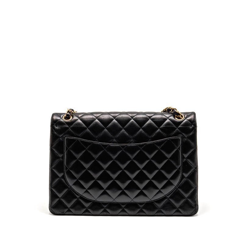 Chanel Maxi Classic Double Flap Bag Lambskin Black GHW