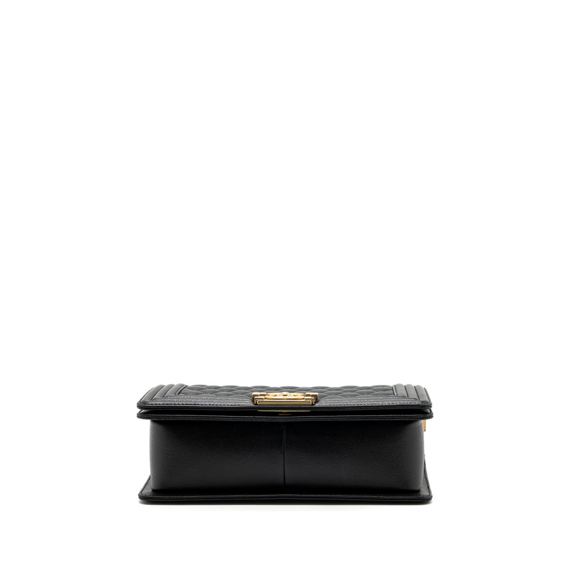 Chanel Medium Classic Boy Bag Caviar Black GHW (microchip)