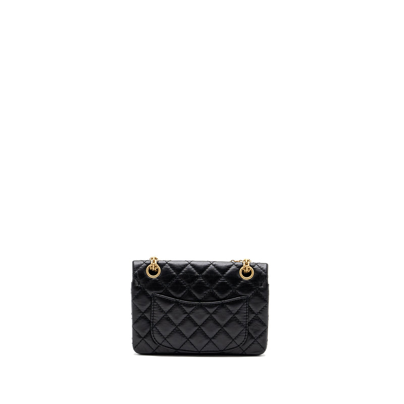 Chanel Mini 2.55 Reissue Flap Bag Aged Calfskin Black GHW(microchip)