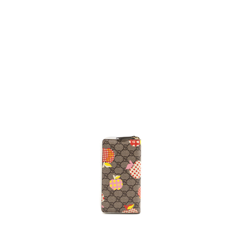 Gucci zipper wallet GG supreme canvas with print multicolor LGHW