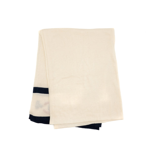 Chanel CC Scarf Cotton/Cashmere White/Blue/Red