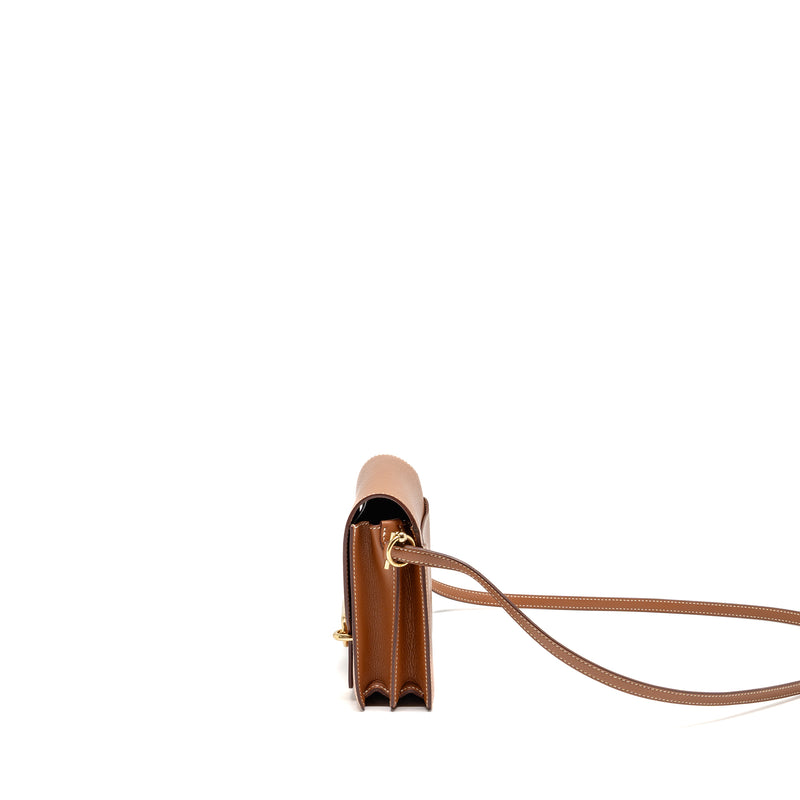 Hermes Mini Roulis Evercolor gold LGHW Stamp Y