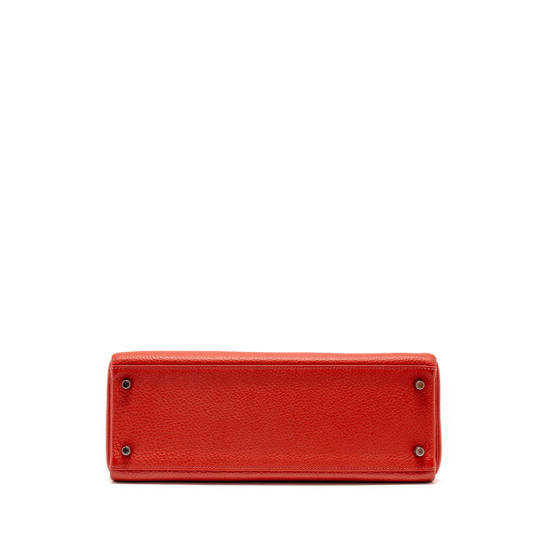 Hermes kelly 32 togo red SHW stamp square F