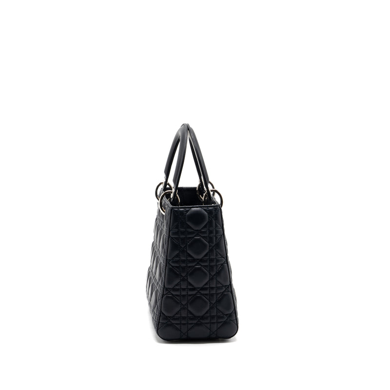 Dior medium lady dior lambskin black SHW