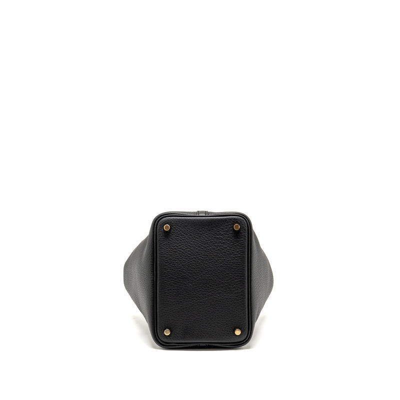 Hermes Picotin 18 Lock Bag Clemence Black GHW Stamp W