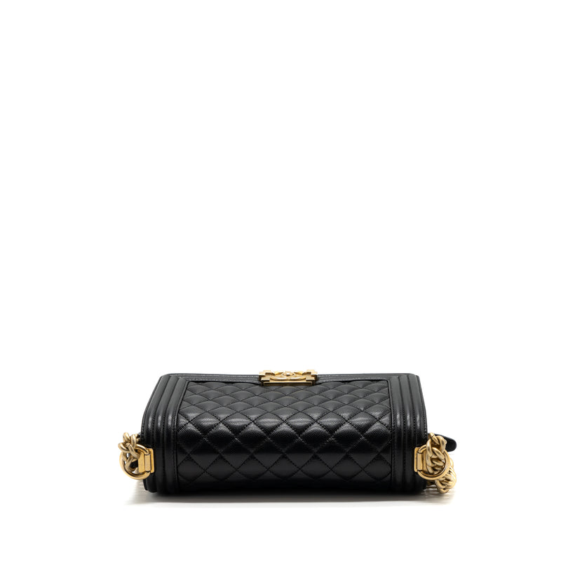 Chanel Medium Classic Boy Bag Caviar Black GHW (microchip)