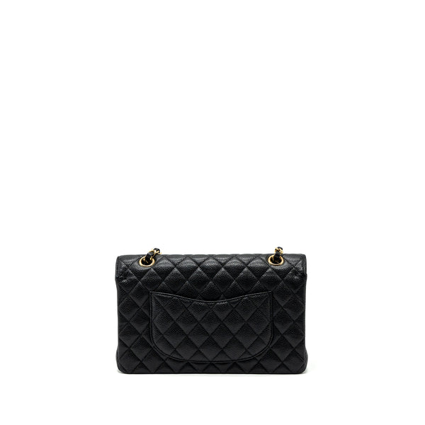 Chanel Medium classic double flap bag caviar black ghw