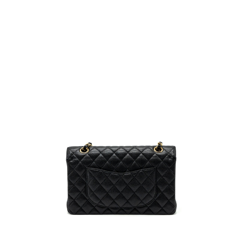 Chanel Medium classic double flap bag caviar black ghw