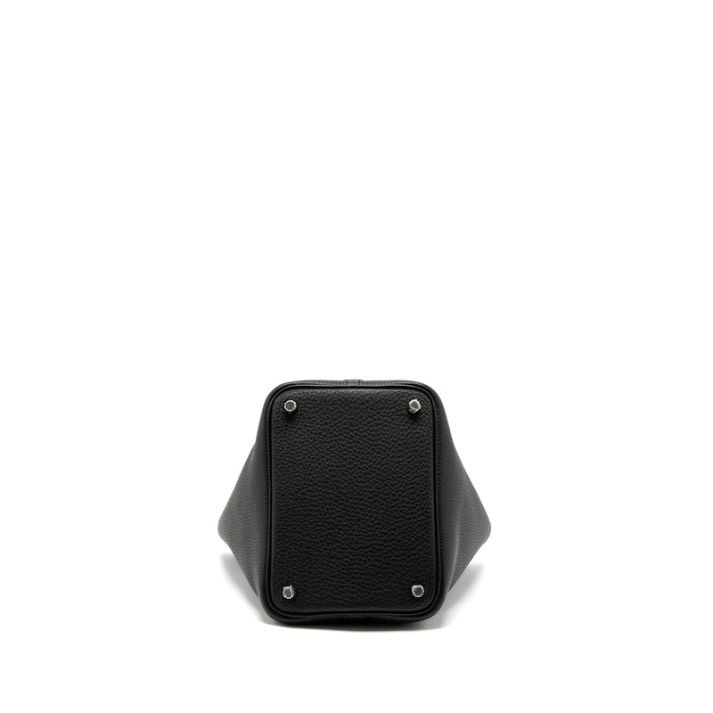 Hermes Picotin 18 Clemence Black SHW Stamp Y