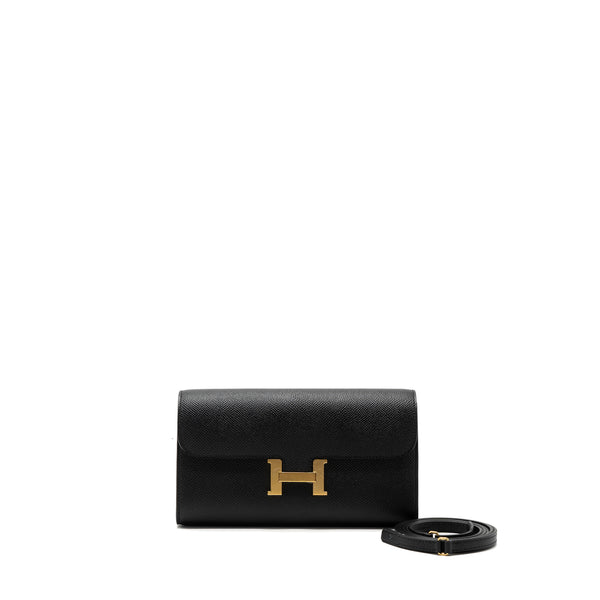 Hermes Constance To Go Epsom Black GHW Stamp B