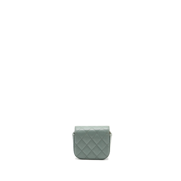 Chanel Mini Flap Vanity With Chain Caviar Light Green LGHW