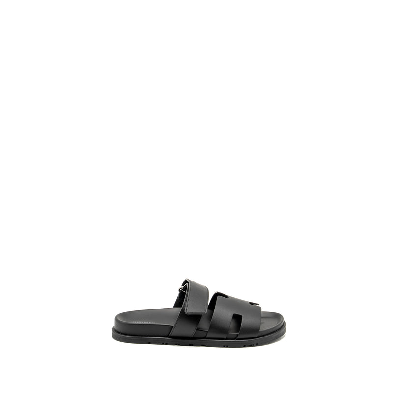 Hermes Men’s Size 41 Chypre Sandal Calfskin Black