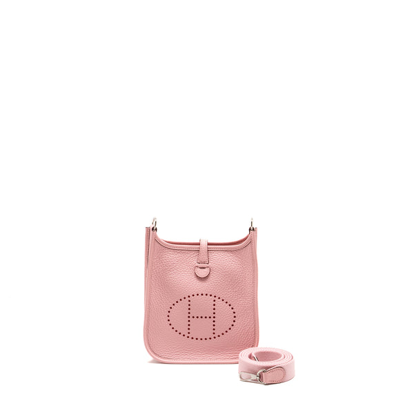 HERMES Mini Evelyne Clemence Rose Sakura SHW Stamp B