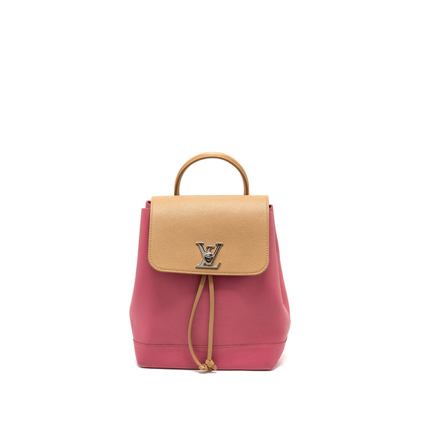 LOUIS VUITTON Lockme Backpack Calfskin Pink/Beige SHW