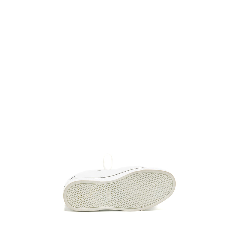Hermes Size 37 Wing Sneakers Leather White/Silver SHW