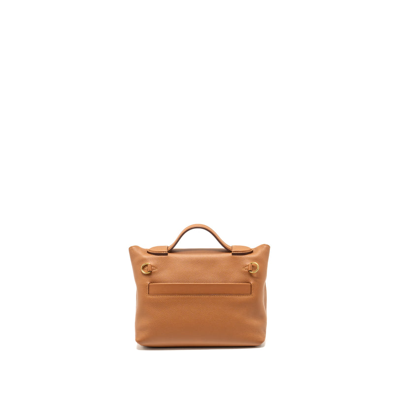 Hermes Mini 24/24 2424-21 bag evercolor / swift gold GHW stamp Z