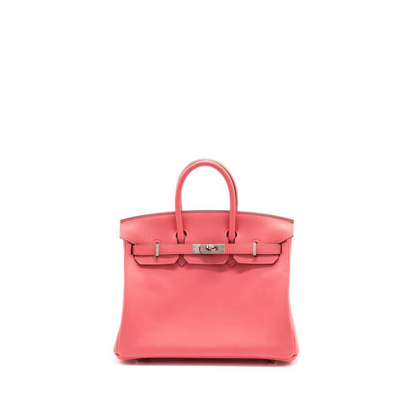 Hermes Birkin 25 Swift 8W Rose Azalee SHW Stamp C