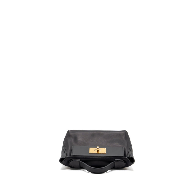 Hermes Mini 24/24 2424-21 Bag Volupto Black GHW Stamp U