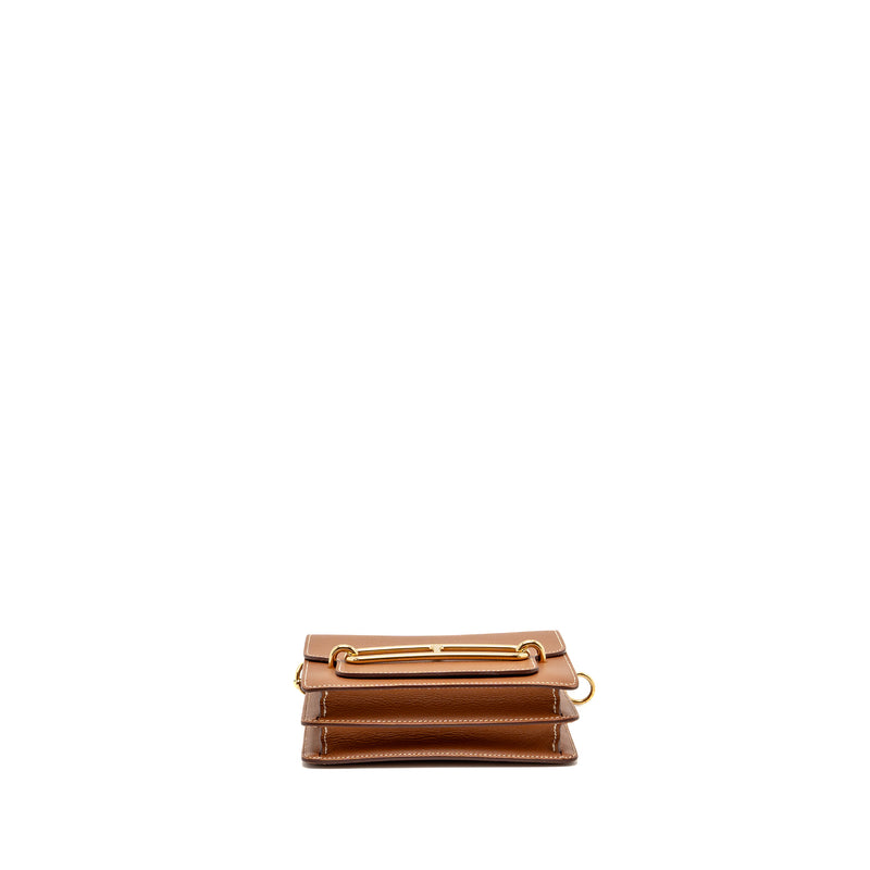 Hermes Mini Roulis Evercolor gold LGHW Stamp Y