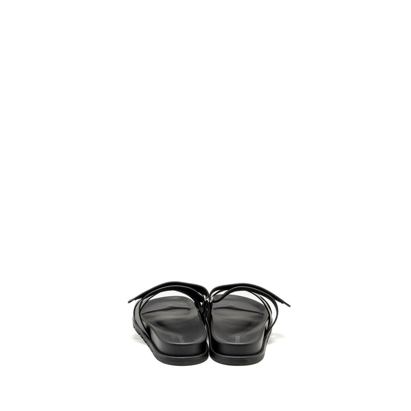 Hermes Men’s Size 41 Chypre Sandal Calfskin Black