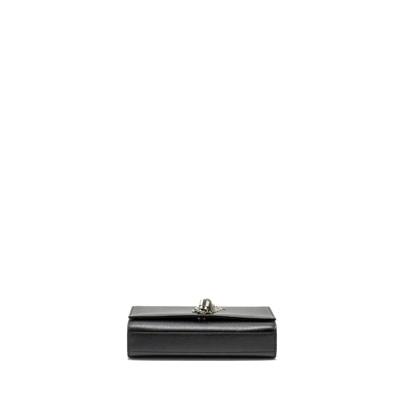 SAINT LAURENT /YSL Kate Medium Chain Bag With Tassel Calfskin Black SHW