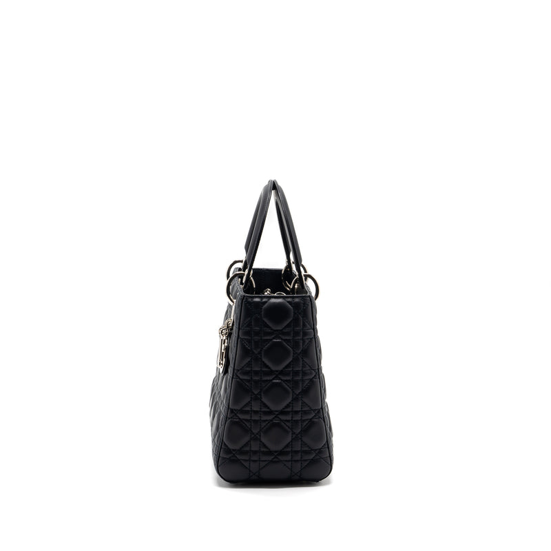 Dior medium lady dior lambskin black SHW