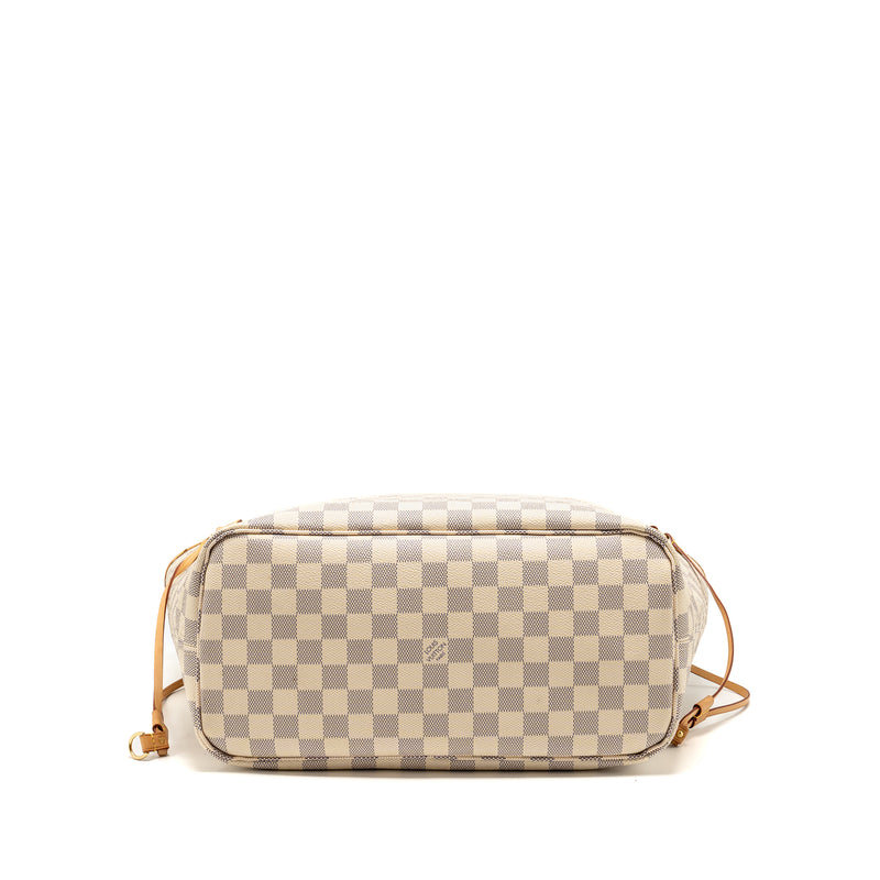 Louis Vuitton Neverfull MM Damier Azur Canvas GHW