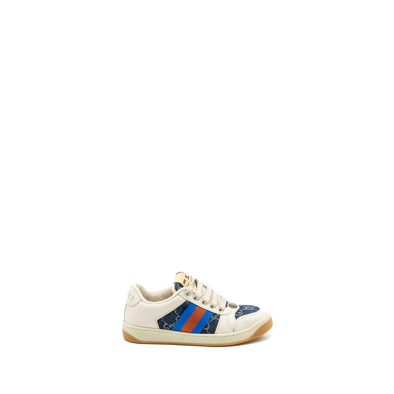 Gucci Size 34 Screener trainer Sneaker Denim Multicolour