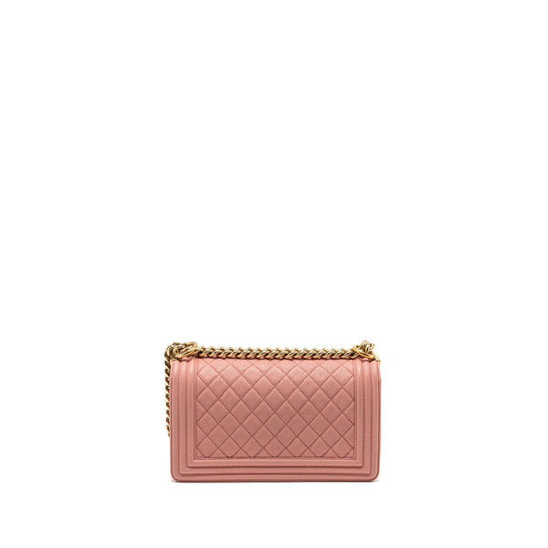 Chanel Medium Boy Bag Caviar Pink LGHW