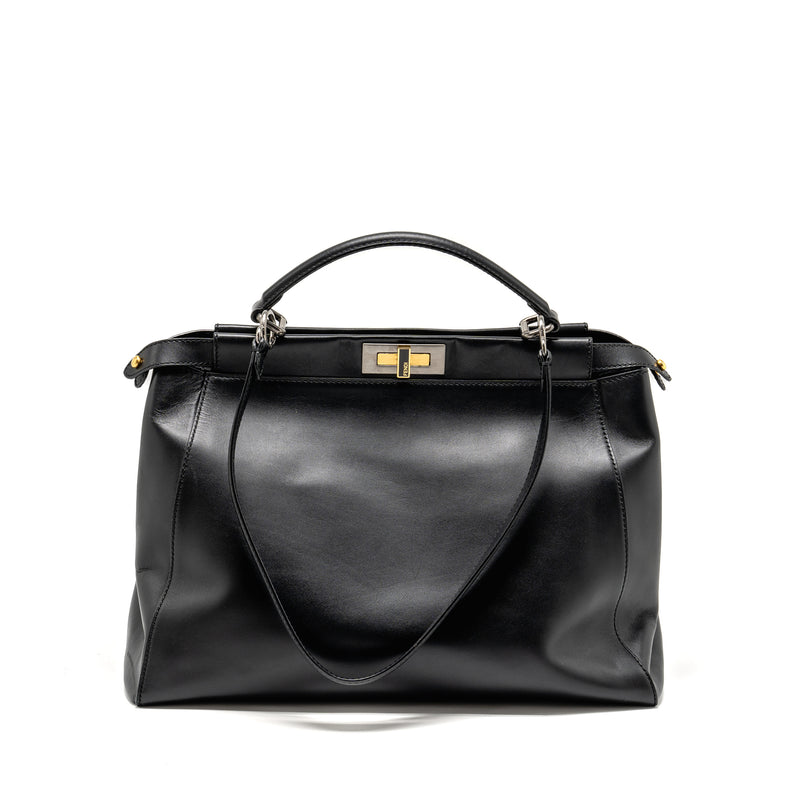 Fendi Large Peekaboo Bag Calfskin Black GHW