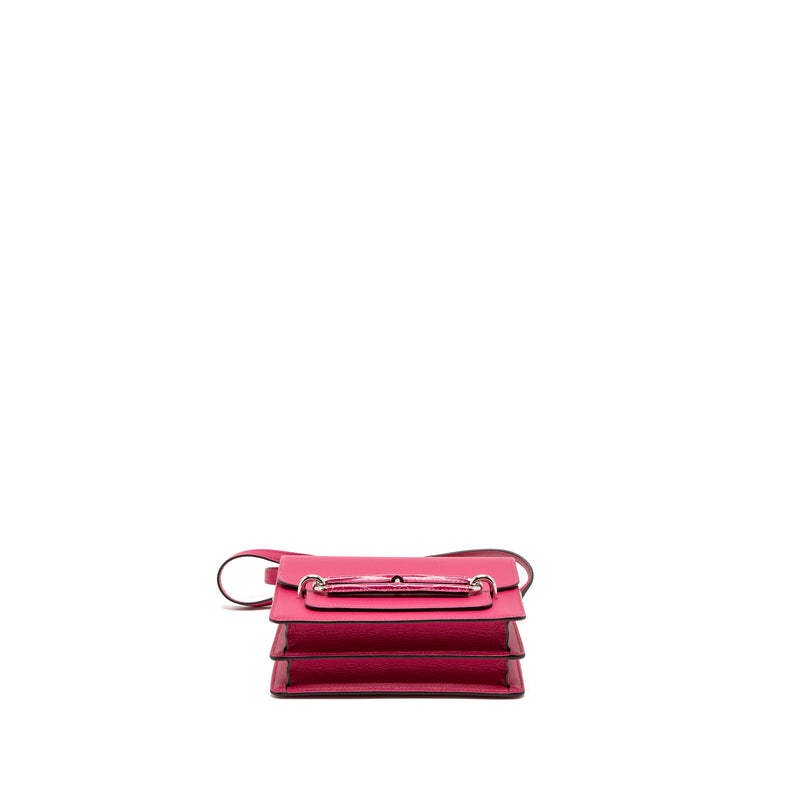 Hermes Mini Roulis Alligator Touch Evercolor Rose Mexico SHW Stamp Z