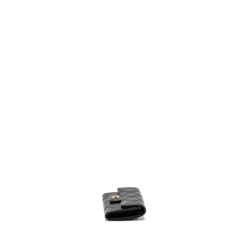 CHANEL Classic Flap Card Holder Caviar Black GHW