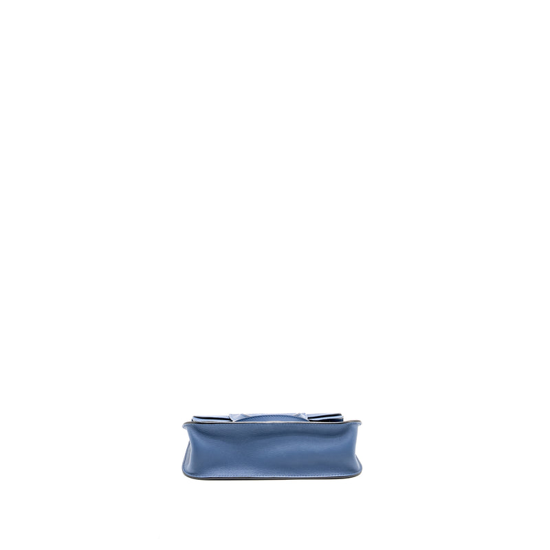 Hermes Mini Halzan 22 Swift Blue Agate SHW stamp A