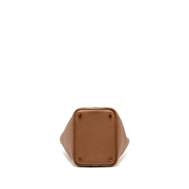 Hermes Picotin 18 Lock Bag Clemence Gold GHW stamp B