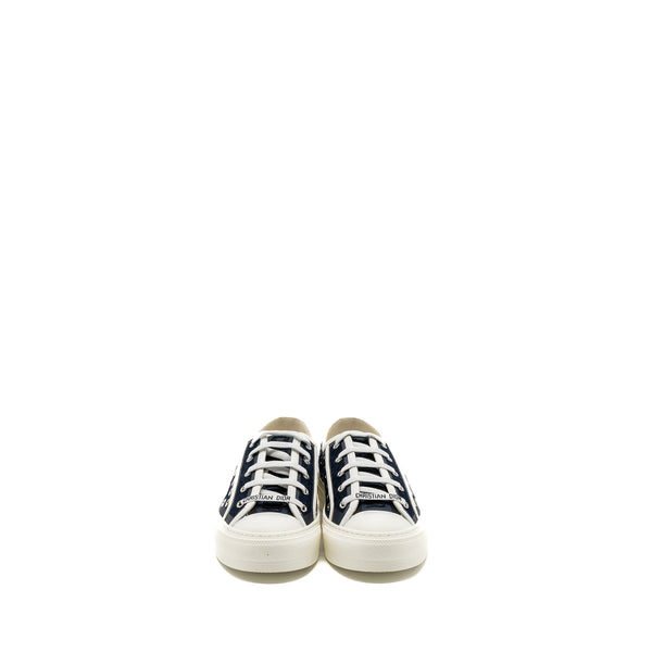 Dior Size 36 Walk N Sneaker Dark Denim Eyelets