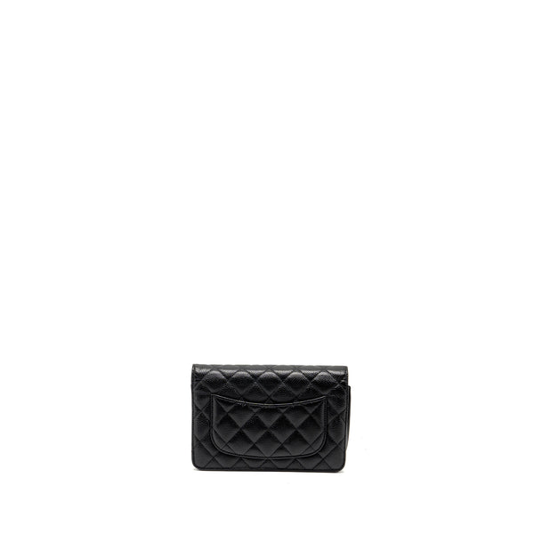 Chanel Classic wallet on chain caviar Black GHW