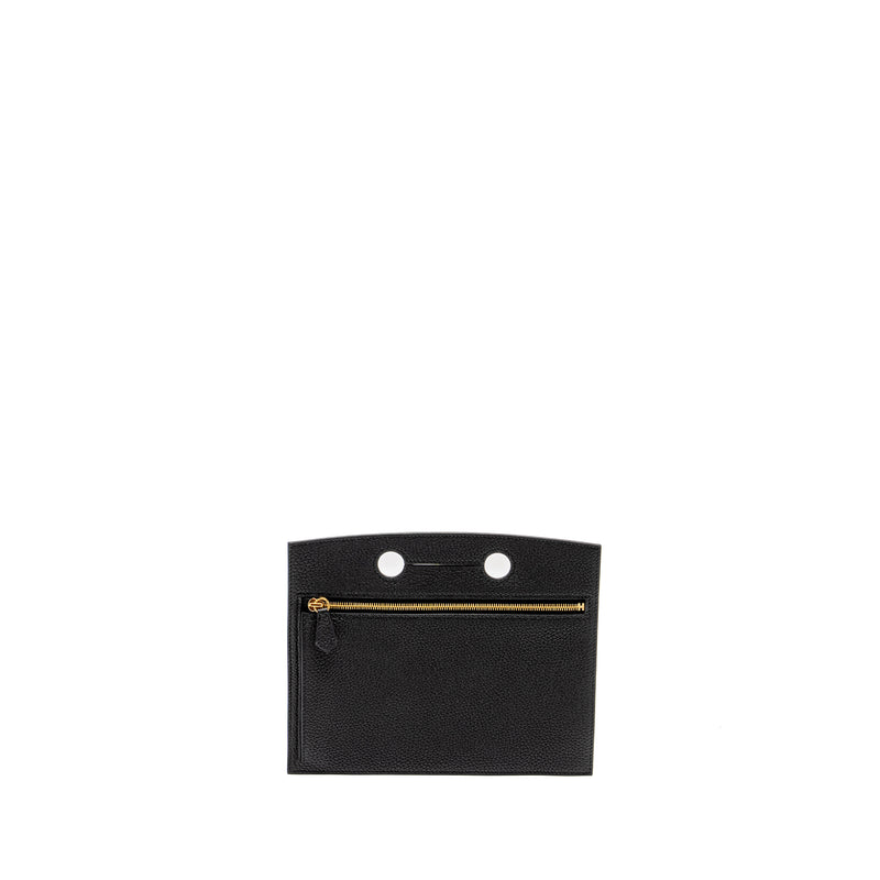 Hermes Pochette Backpocket 25 Togo Black GHW Stamp Z