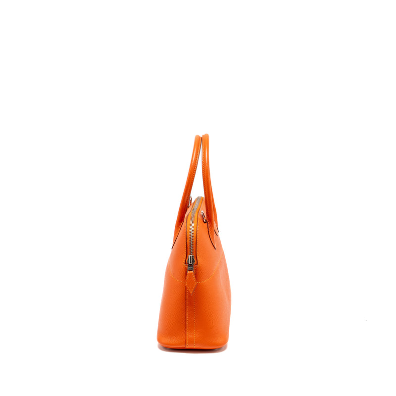 Hermes Bolide 27 Epsom Orange SHW Stamp X