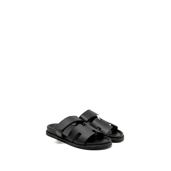 Hermes Men’s Size 41 Chypre Sandal Calfskin Black