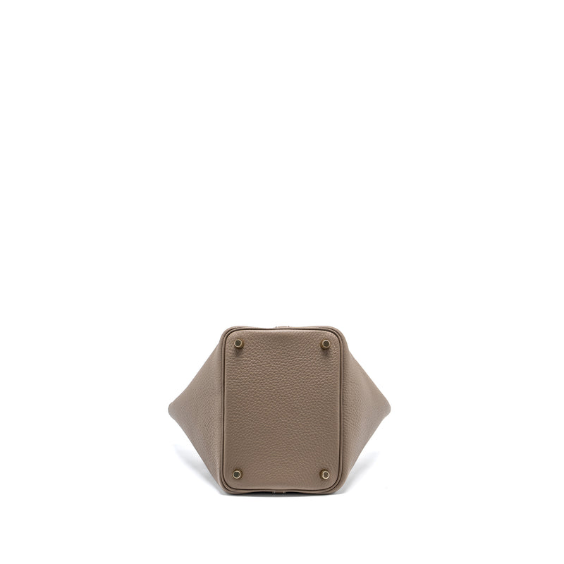 Hermes Picotin 18 Lock Bag Clemence Etoupe GHW Stamp B