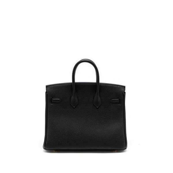 Hermes Birkin 25 Togo Black GHW Stamp Z