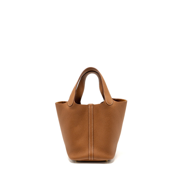 Hermes picotin 18 lock bag clemence gold GHW stamp Y