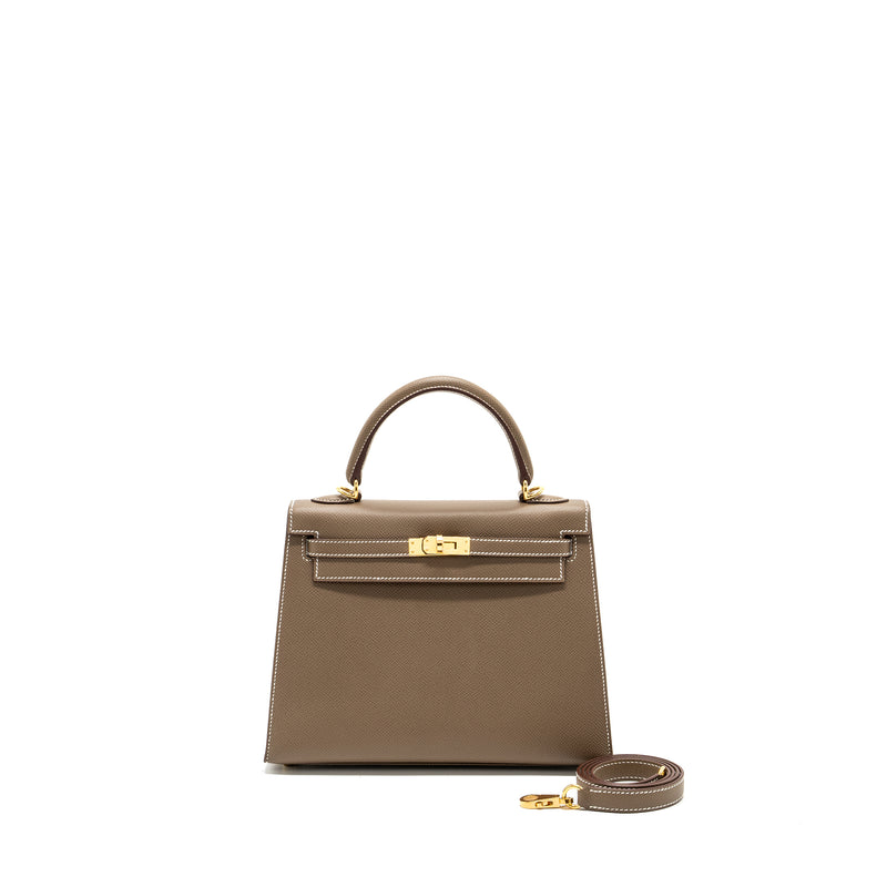 hermes kelly 25 epsom etoupe GHW stamp B